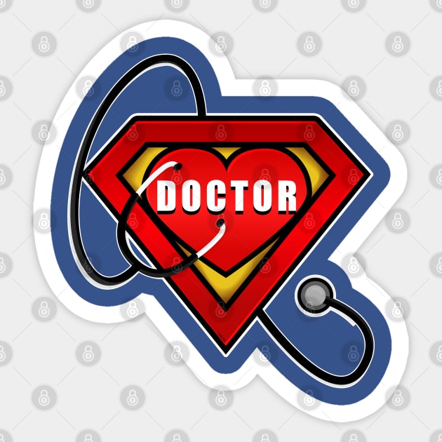 Superhero Doctor Coronavirus Hero Sticker by creative